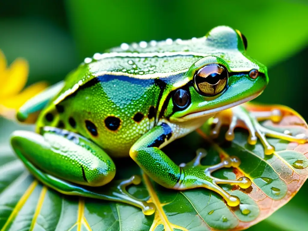 Un ágil y colorido anfibio, adaptándose al cambio climático en su exuberante hogar en la selva