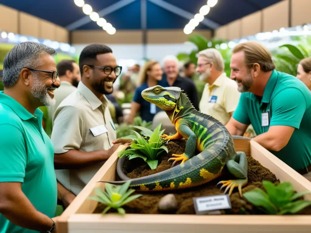 Apasionada comunidad de coleccionistas de reptiles en expo, destacando el impacto en la biodiversidad y la pasión por coleccionar reptiles