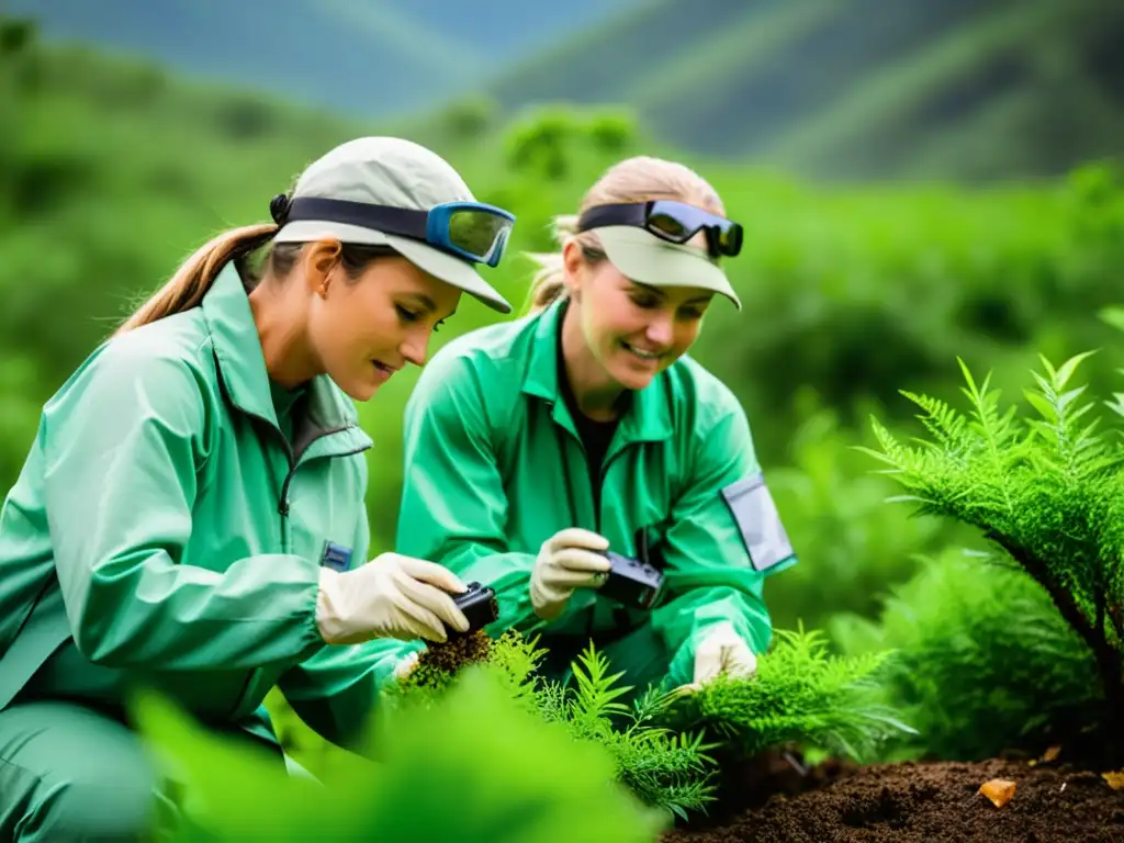 Biologos liberando especies en su hábitat natural, reflejando modelos económicos reintroducción especies con esperanza y propósito