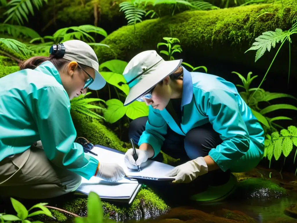 Científicos miden y documentan hábitat de anfibios en la selva