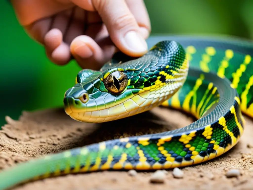 Veterinario brinda cuidados especiales a reptil con discapacidad, resaltando la compasión y la atención especializada