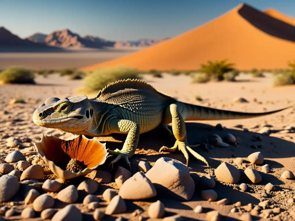 Un desolado paisaje desértico con tierra agrietada y vegetación marchita