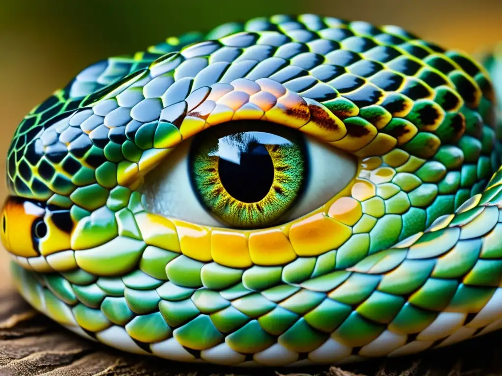 Detalle asombroso del ojo de una serpiente: Comportamiento ocular en serpientes: Observaciones y curiosidades