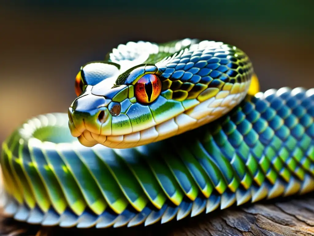 Detalle impresionante de una serpiente mudando su piel, resaltando la importancia de la ecdisis en reptiles