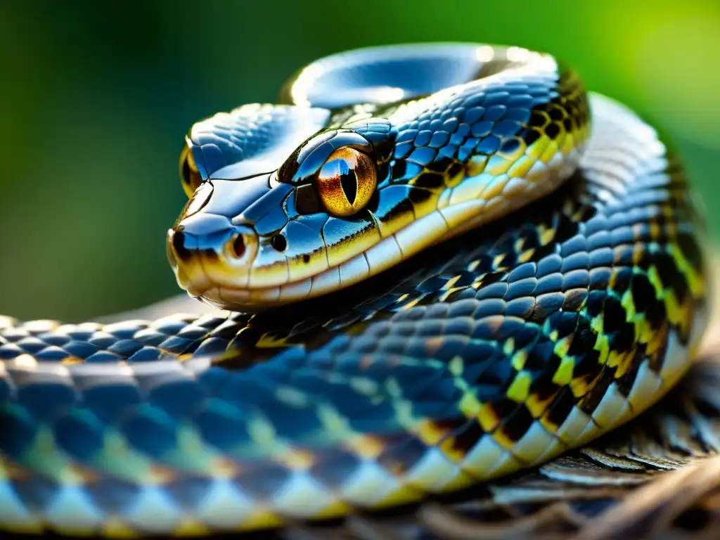 Detalle impresionante de serpiente mudando su piel, resaltando la importancia de la ecdisis en reptiles