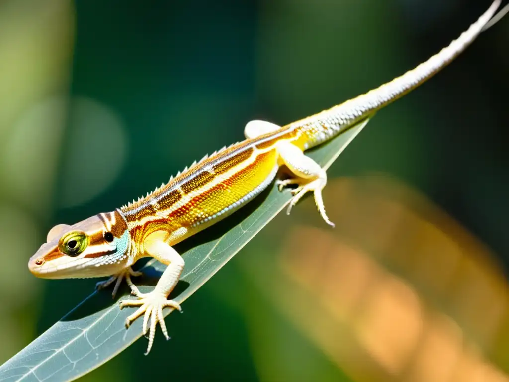 Detalle increíble del lagarto Draco planeando en el aire con sus patagios extendidos