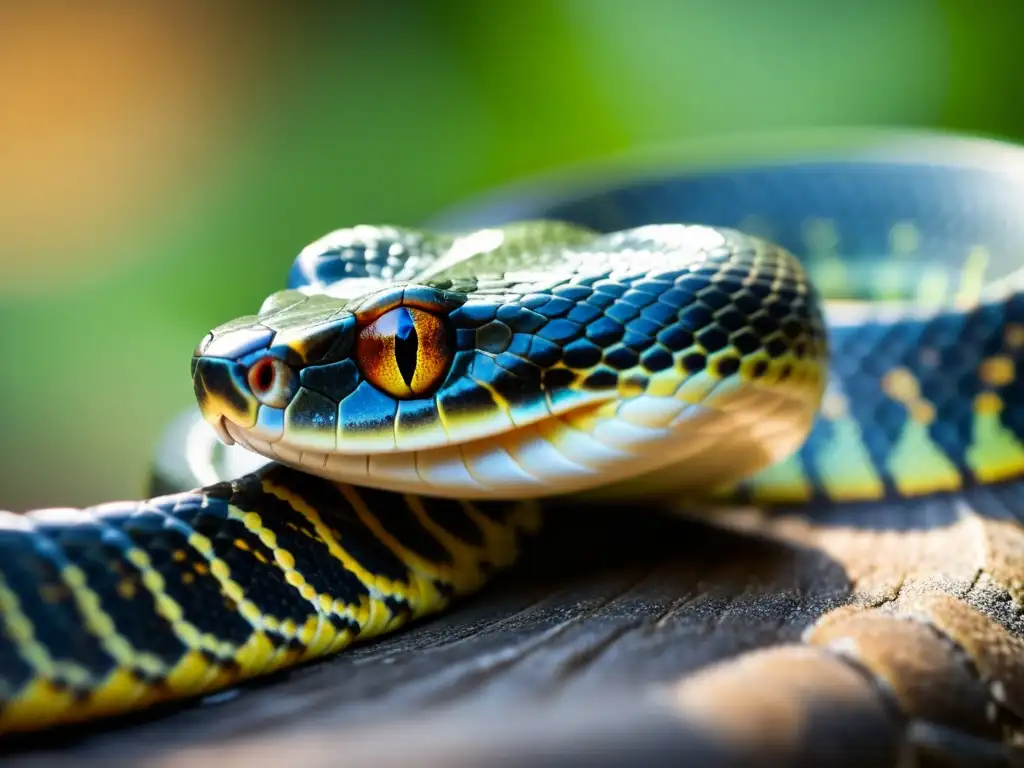 Detalle de una muda saludable de serpiente, mostrando los patrones y texturas mientras la piel antigua se desprende del cuerpo del reptil