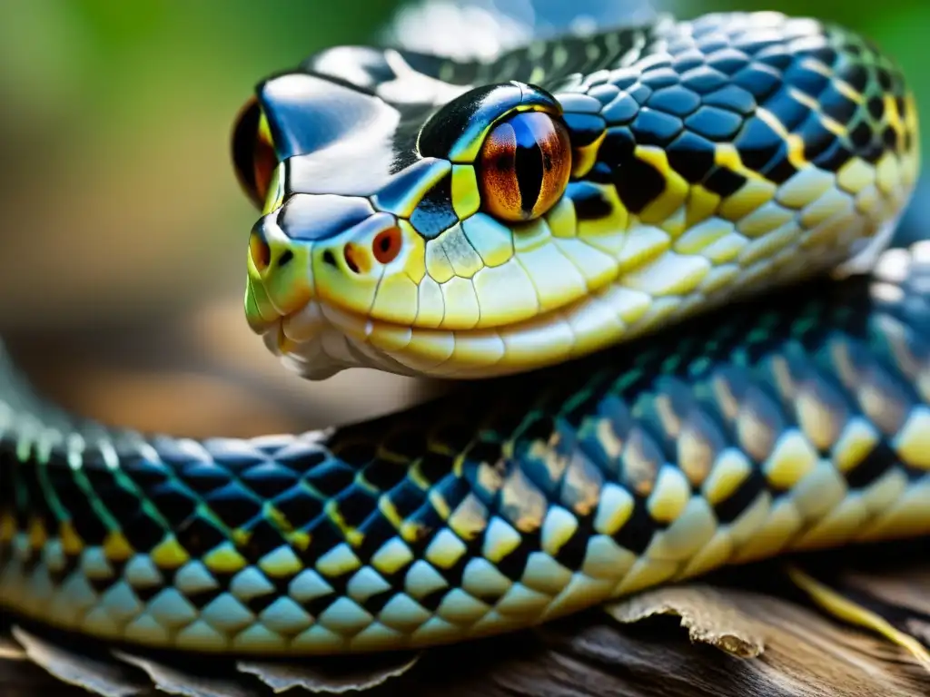 Detalle de la muda de serpiente, simbolizando el significado de la renovación y transformación