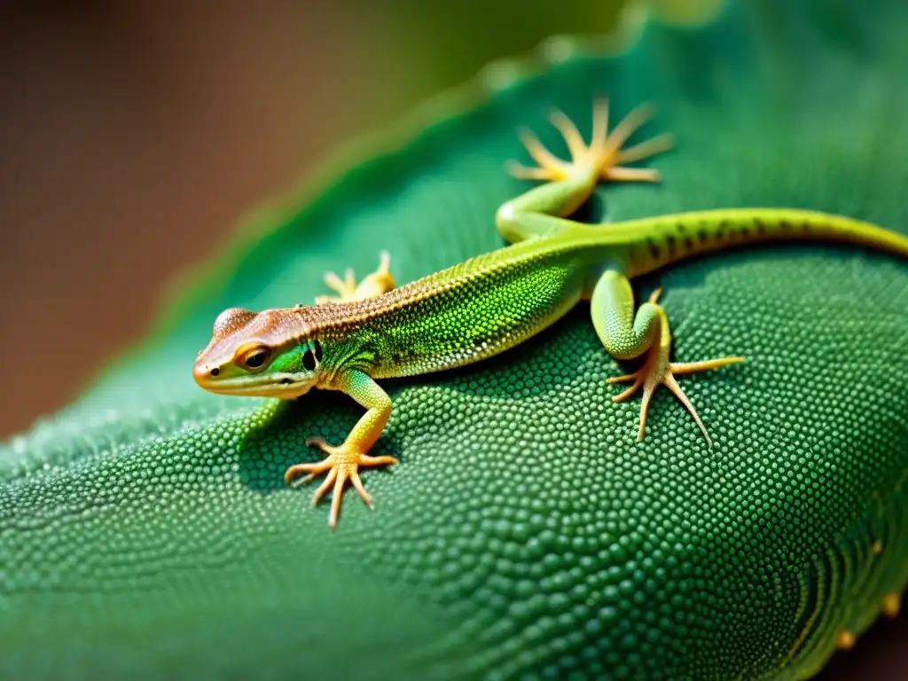 Detalle de la piel de un lagarto con signos de infestación por parásitos, mostrando texturas y detalles