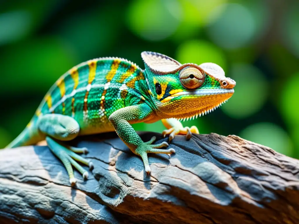 Detalle de reptil inmóvil en su entorno, destacando el comportamiento estático de los reptiles