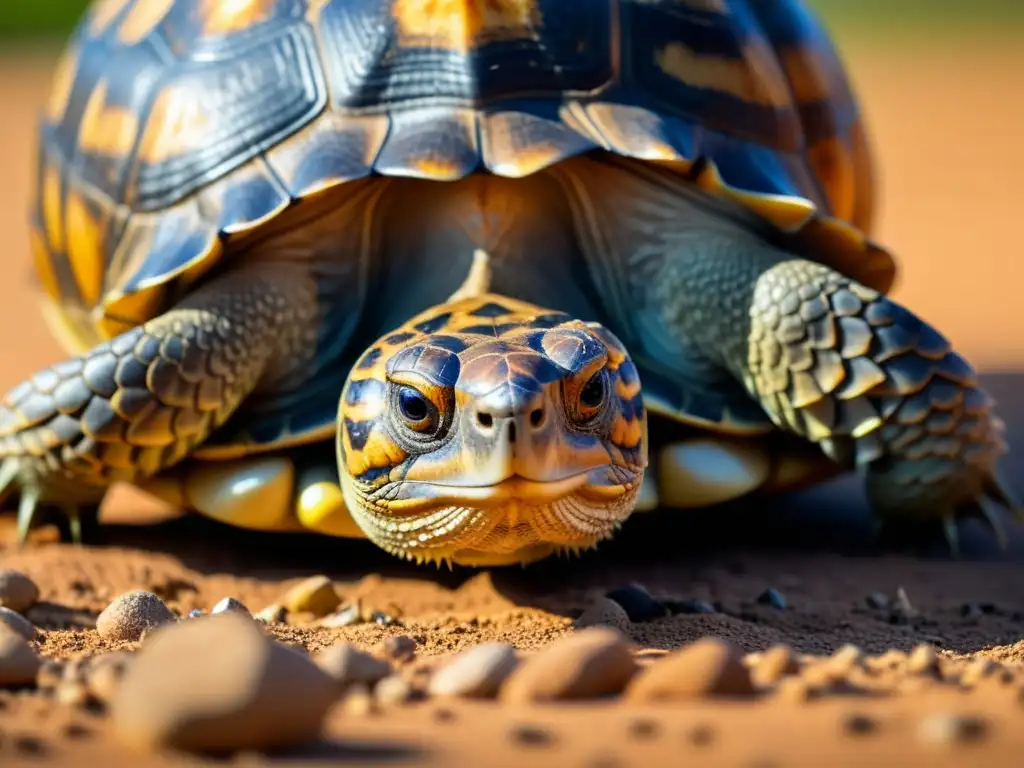 Detalle de reptil en hábitat natural, destacando su belleza vulnerable y la importancia en conservación