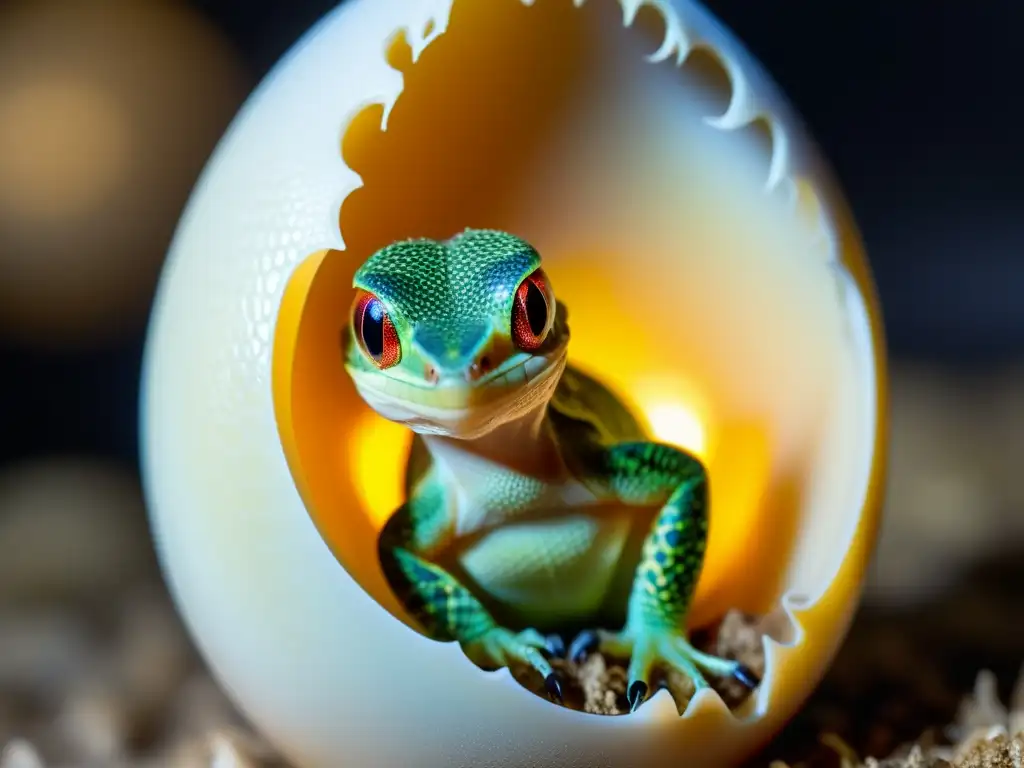 Emocionante cría selectiva de reptiles genética: la delicada eclosión de un reptil, con colores vibrantes y patrones increíbles en su piel