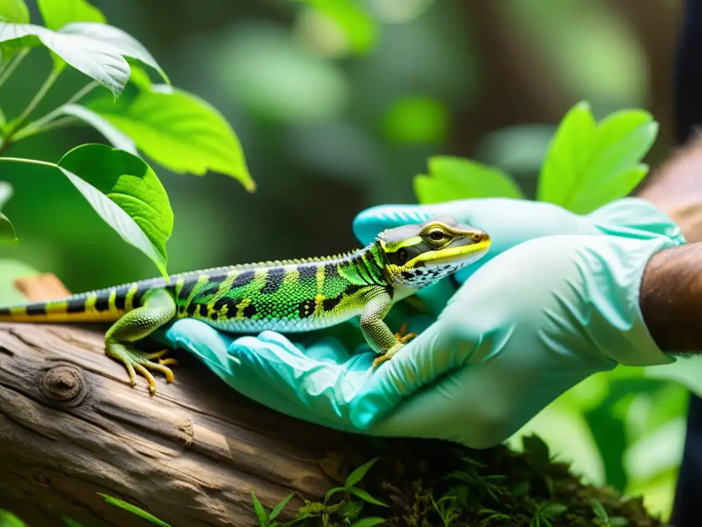 Equipo internacional liberando reptiles en peligro, resaltando la importancia de colaboraciones para salvarlos