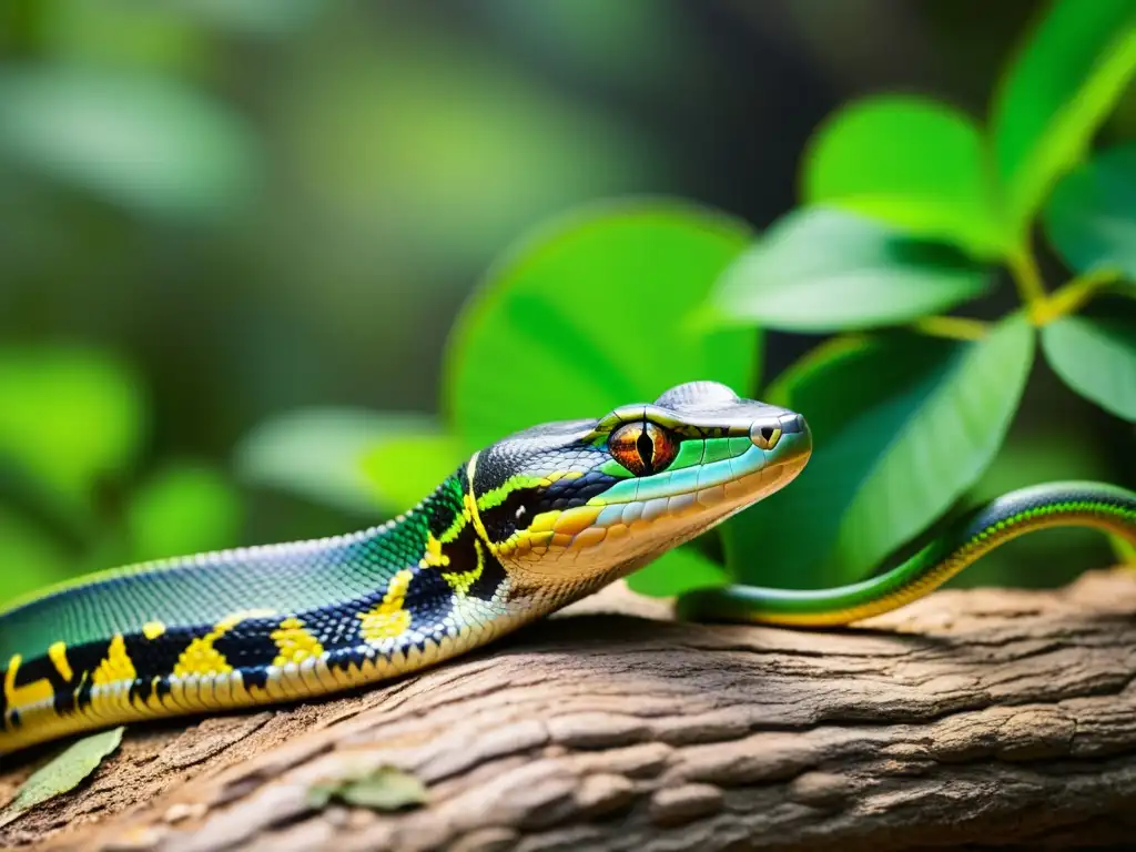 Una escena serena muestra la importancia de los reptiles en la biodiversidad, con una variedad de reptiles conviviendo en un ecosistema exuberante