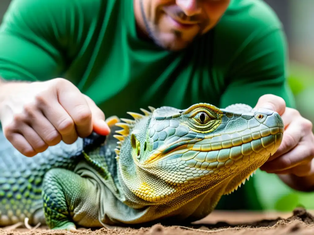 Experto manejo de agresividad en reptiles reproductores