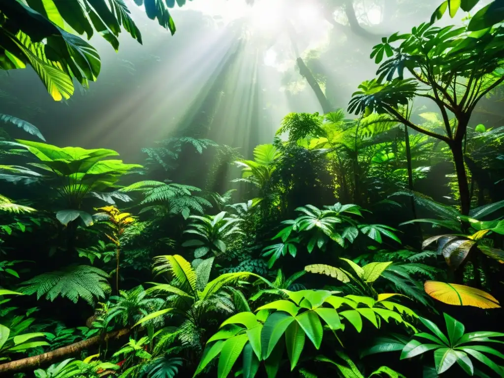 Reptiles en la Selva Tropical: Detalles Vívidos Un exuberante bosque tropical con una diversidad de reptiles en su hábitat natural, mostrando la riqueza de especies exóticas reptiles y sus amenazas