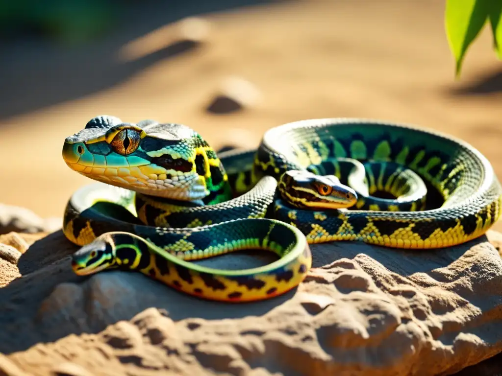 Grupo diverso de reptiles disfrutando del sol en su hábitat natural, mostrando la belleza única de estas criaturas