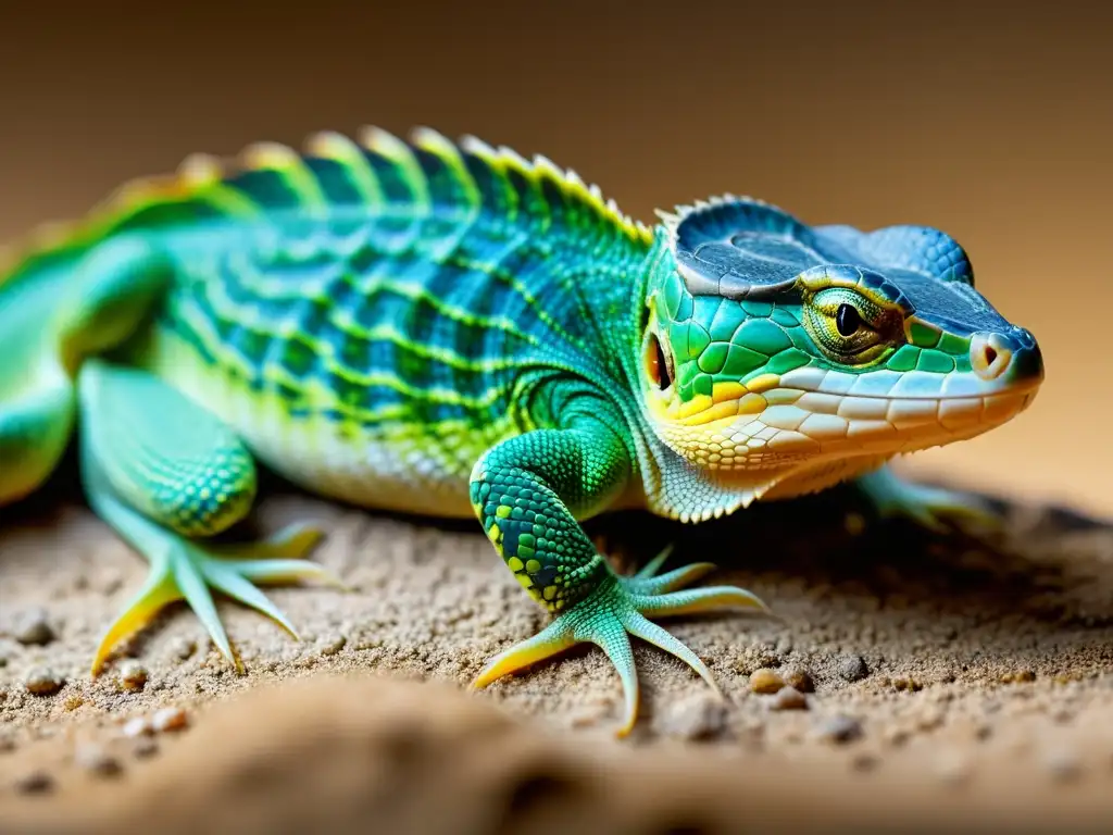 Una imagen detallada en alta resolución de una extremidad deforme de reptil, resaltando la complejidad de la cirugía plástica en reptiles