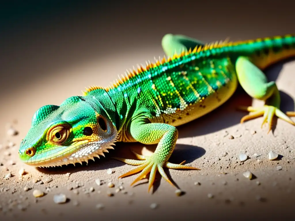 Una imagen detallada de la pierna herida de un lagarto, resaltando la escena de primeros auxilios para lagarto herido