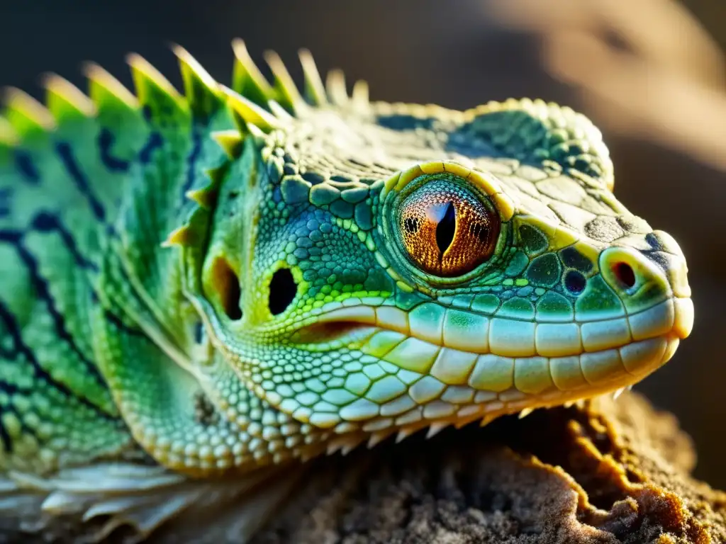 Imagen detallada de reptil con úlcera necrótica, mostrando la condición de necrosis cutánea