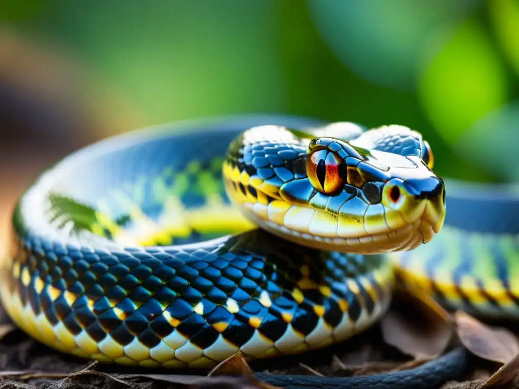 Imagen detallada de una serpiente mudando su piel, mostrando el proceso fascinante de la muda en reptiles cuidados