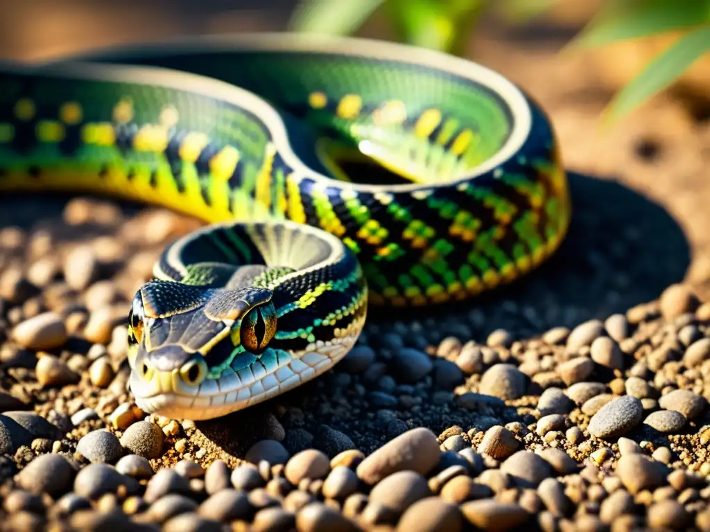 Imagen impactante de conductas territoriales de reptiles, marcado detalle de escamas y patrones en su entorno natural