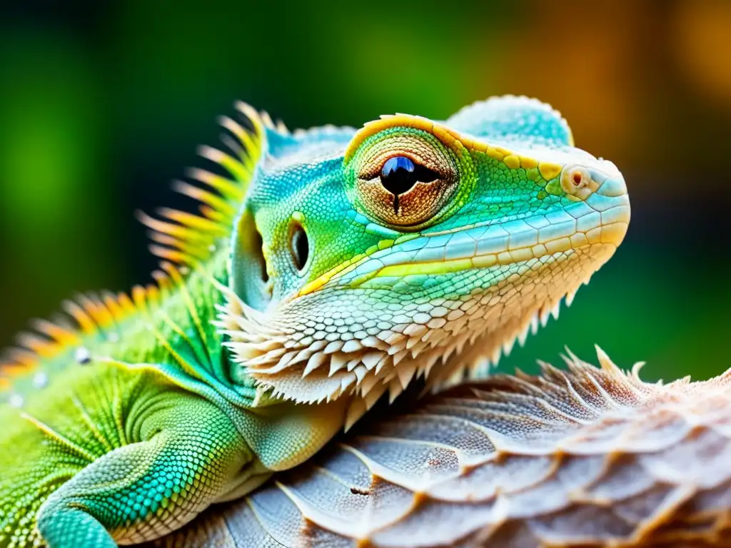 Imagen impactante de un lagarto cambiando de piel, mostrando el proceso natural con detalle