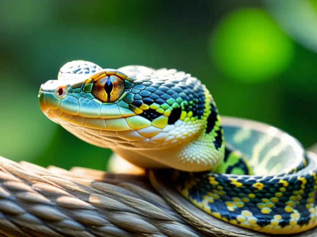 Imagen impactante de reptil en su hábitat natural, emitiendo vocalizaciones sutiles