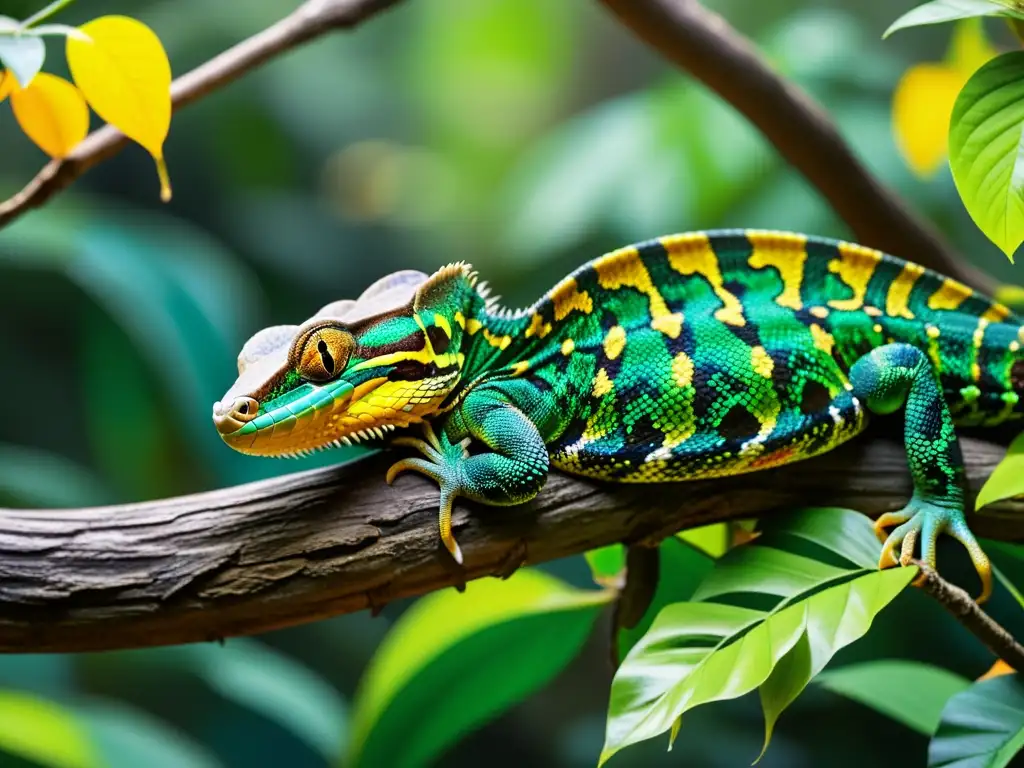 Imagen de reptiles diversos en su hábitat natural, destacando su belleza y diversidad