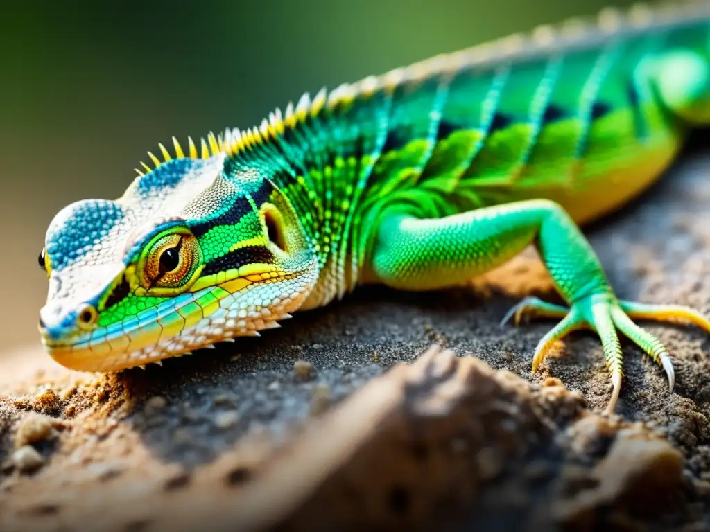 Increíble detalle del mecanismo de defensa de autotomía en un lagarto, mostrando la fascinante adaptación evolutiva