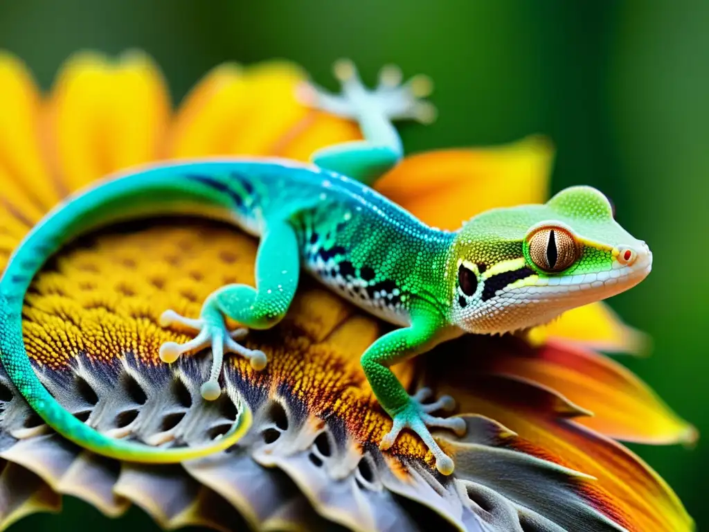 Increíble imagen de un gecko perdiendo su cola, detallando la autotomía