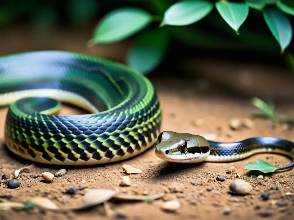 Intensa interacción entre reptil y mamífero capturada en imagen de alta resolución