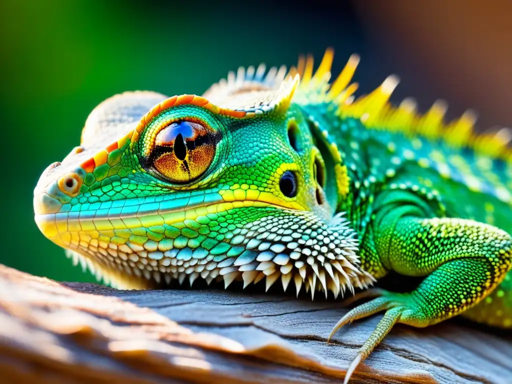 Un lagarto desprendiendo su piel, revelando la belleza y detalle de este proceso natural