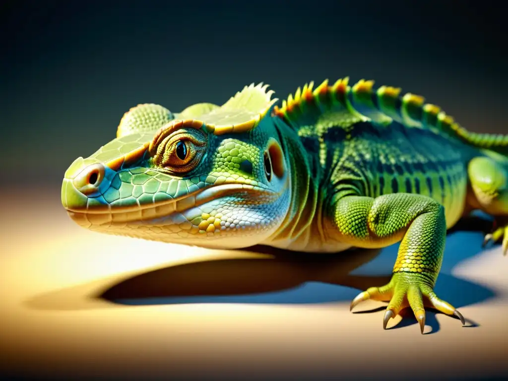 Modelo 3D detallado de estudio anatómico de reptiles, con realismo y precisión científica