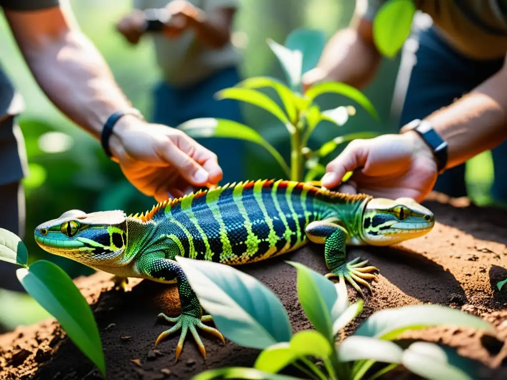 Un momento emotivo de conservación ética: la reintroducción de reptiles en su hábitat natural