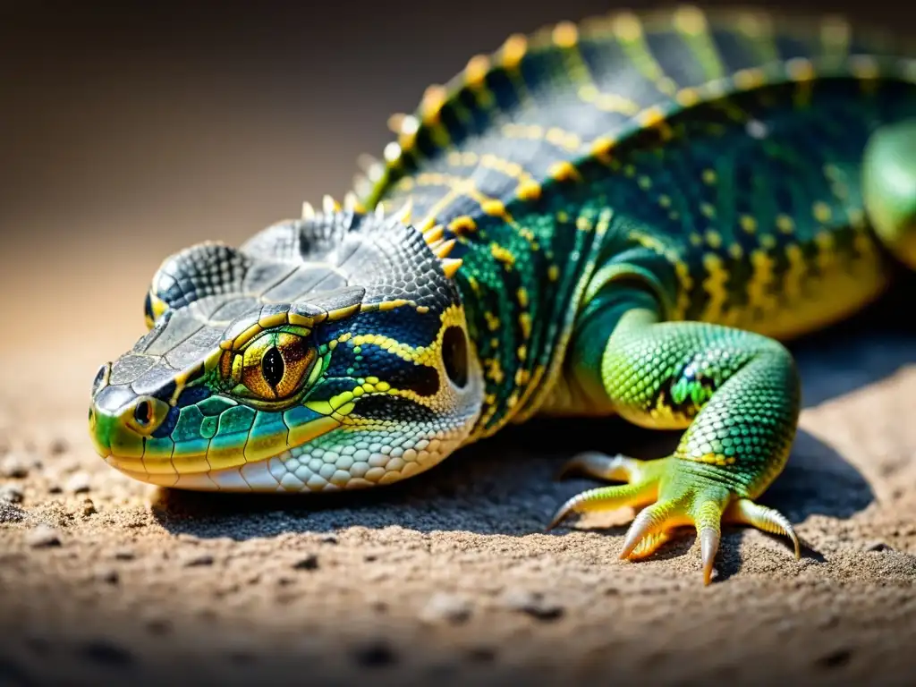 Un niño explorando de forma segura un reptil, transmitiendo armonía y aprendizaje