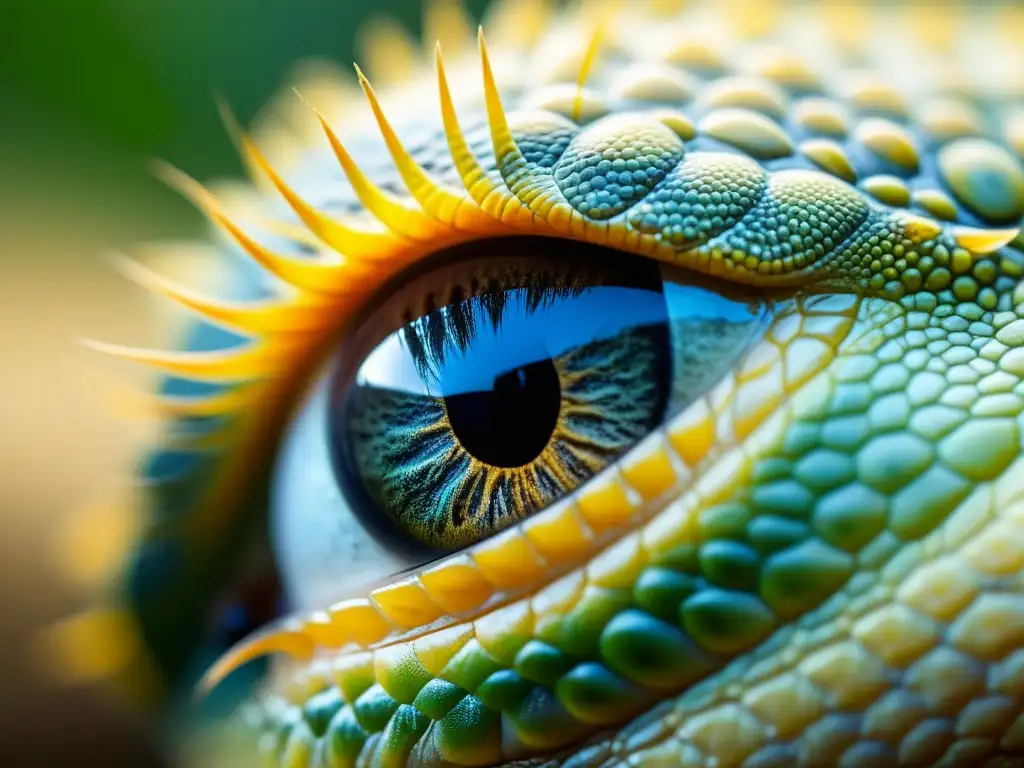 Ojo de reptil con signos de hipervitaminosis A: prevención hipervitaminosis A reptiles