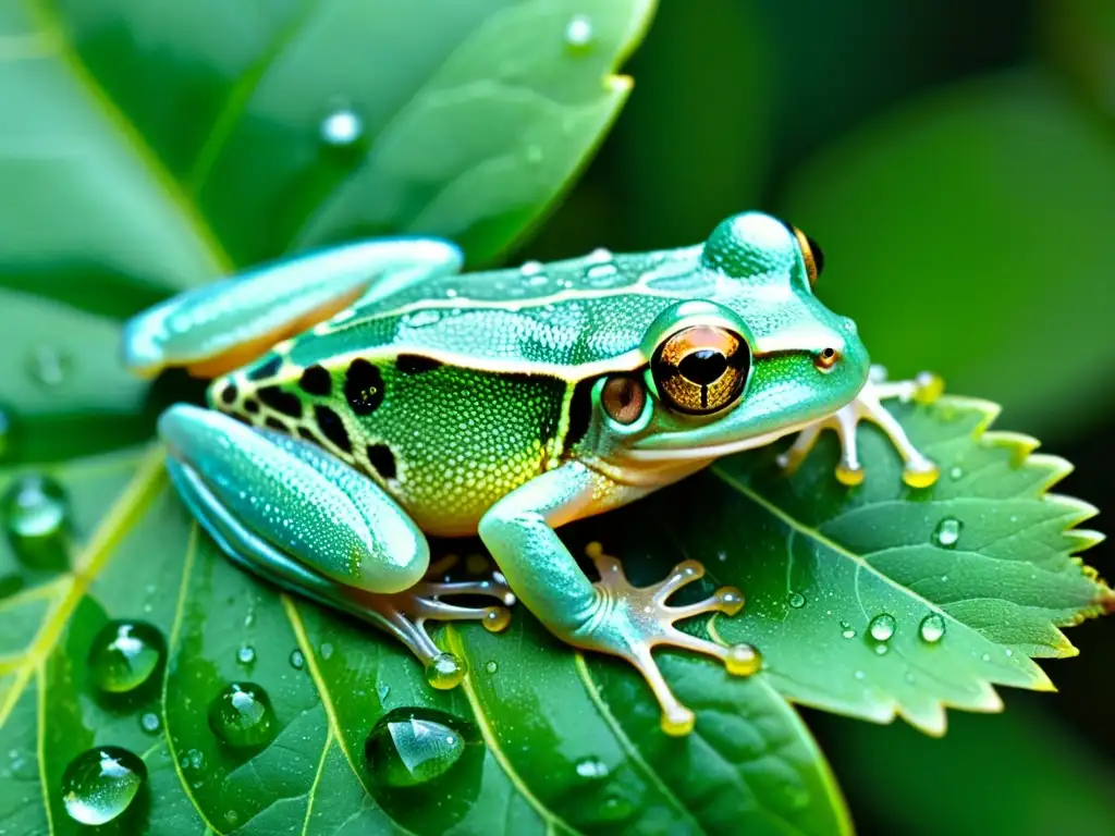 Las patas de rana de cerca, con adaptaciones especiales en reptiles y anfibios