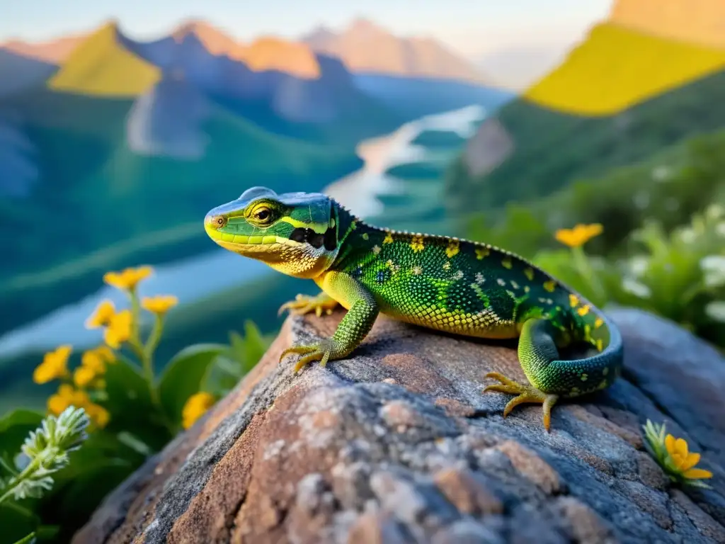 Reptil de montaña muestra adaptabilidad ante el impacto del calentamiento global en un paisaje natural impresionante