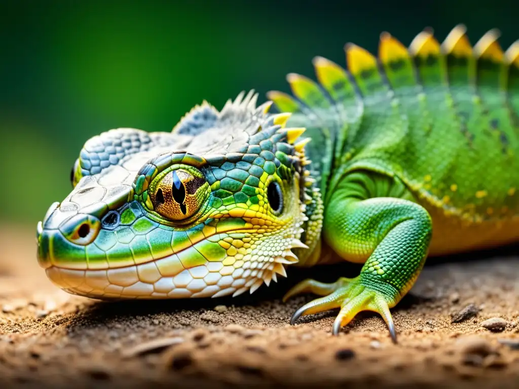 Un reptil mudando su piel en su hábitat natural, destaca la textura y las escamas