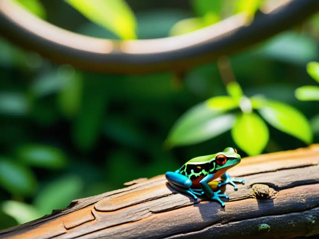 Reptiles en hábitat natural, destacando la importancia de su papel en el equilibrio ambiental