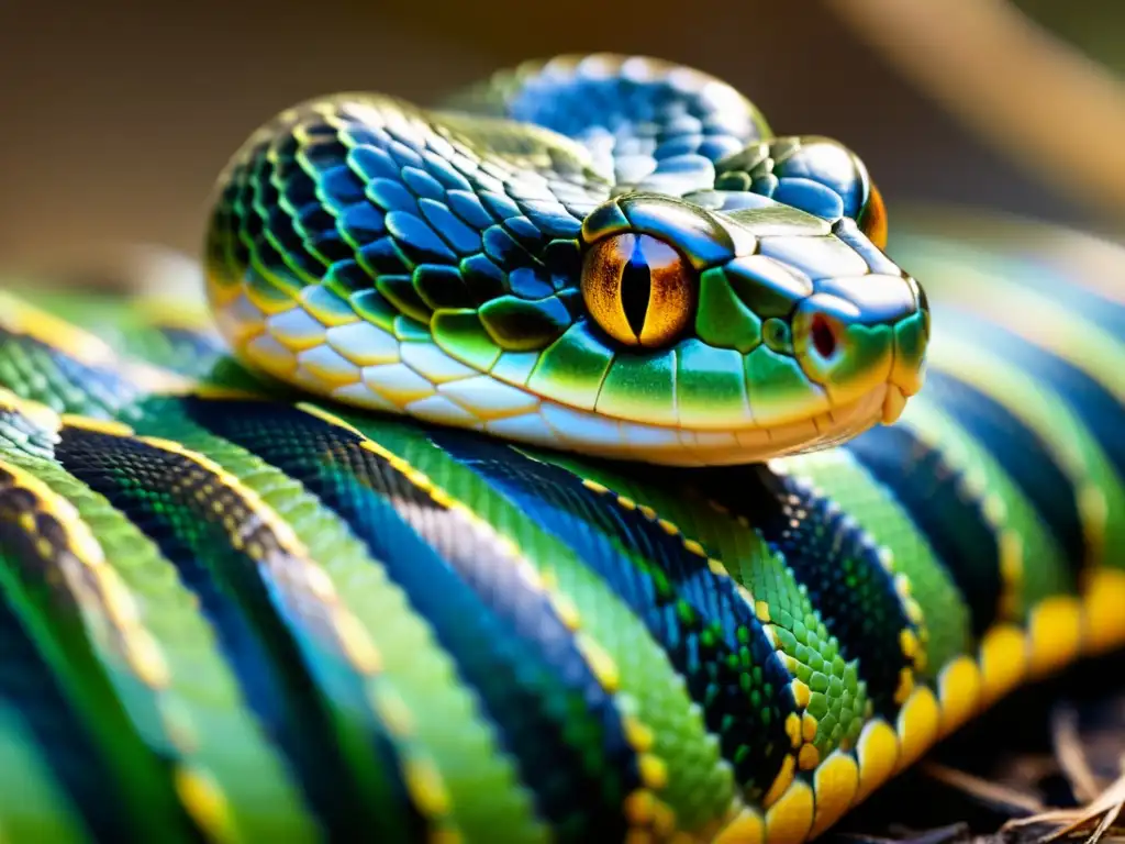 Un retrato detallado de una serpiente mudando su piel, destacando la intensidad del proceso