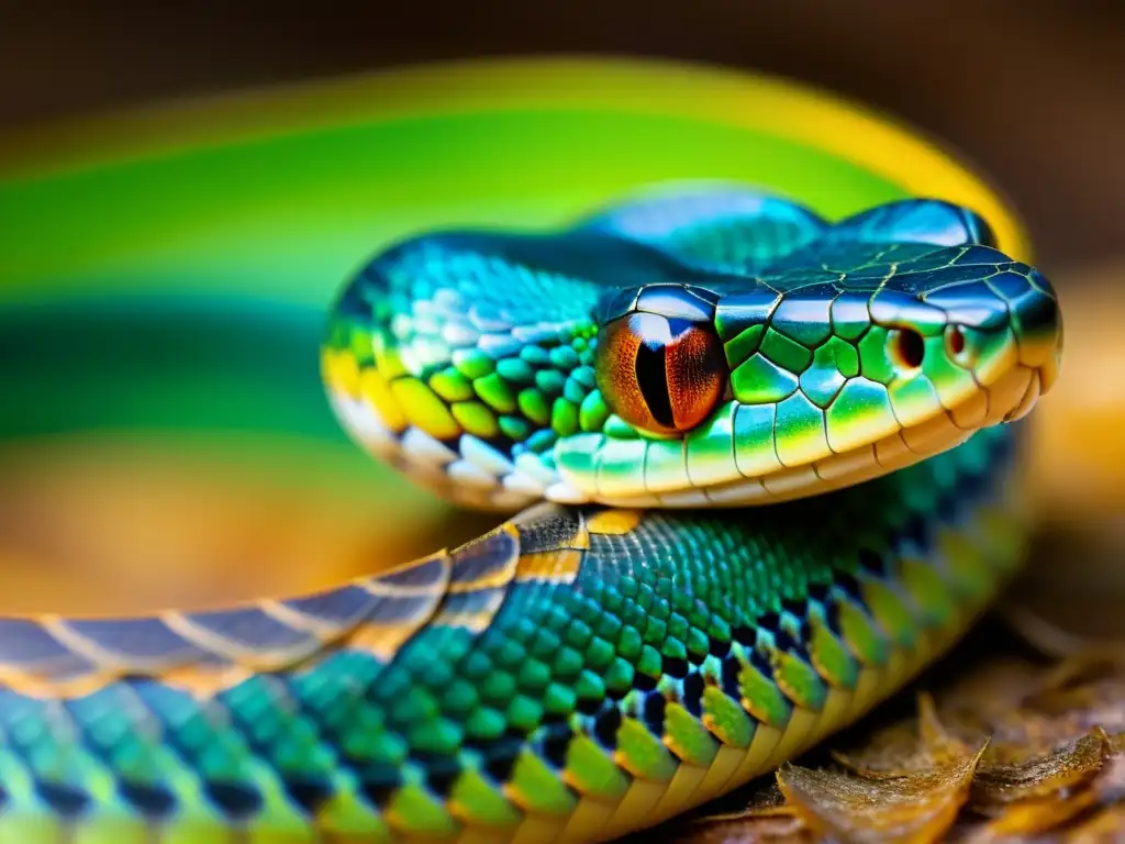 Una serpiente mudando su piel, revelando el significado simbólico de la muda en detalle fascinante