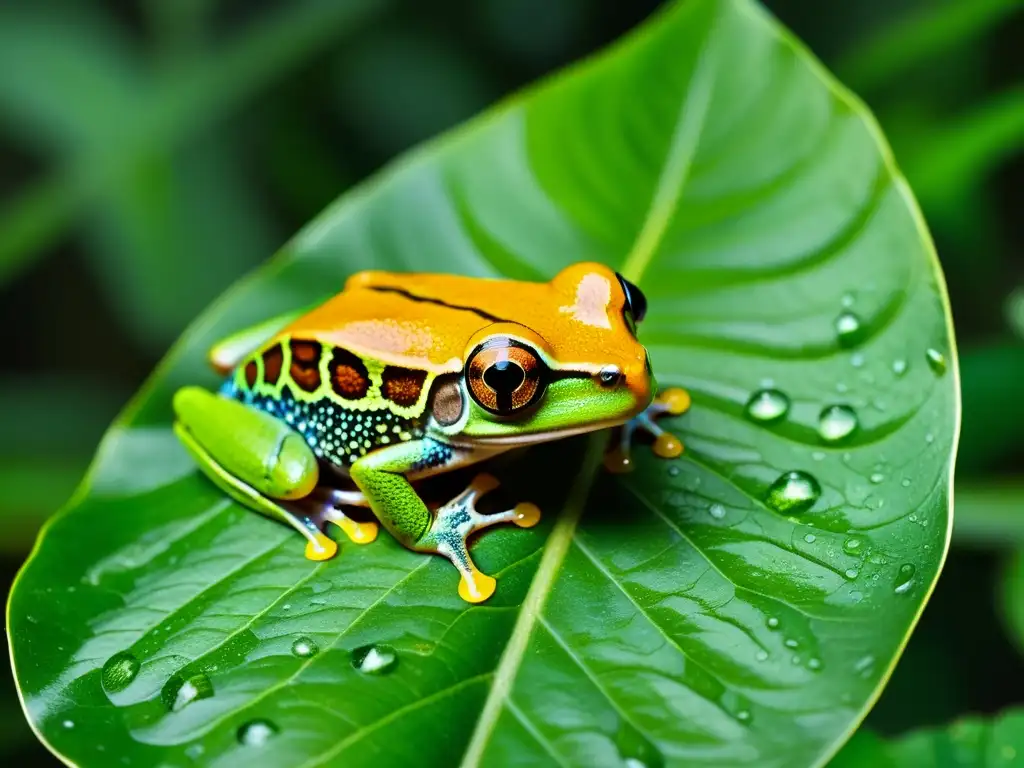 El texto ALT es: 'Rana arborícola verde en la selva: biodiversidad y la Importancia de los reptiles y anfibios en los ecosistemas'