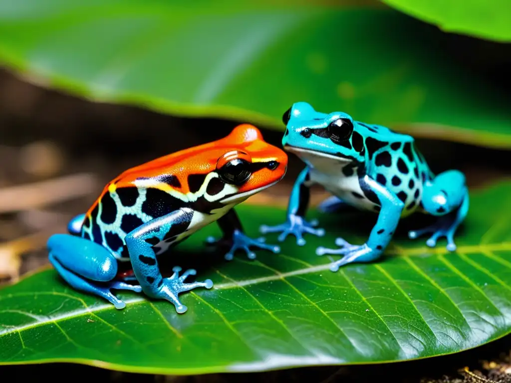 Vibrante ritual reproductivo de ranas venenosas en la selva