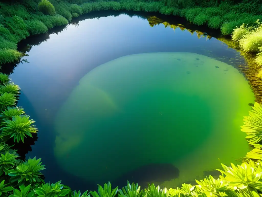 Vista detallada de renacuajos en un estanque natural, compitiendo por sobrevivir