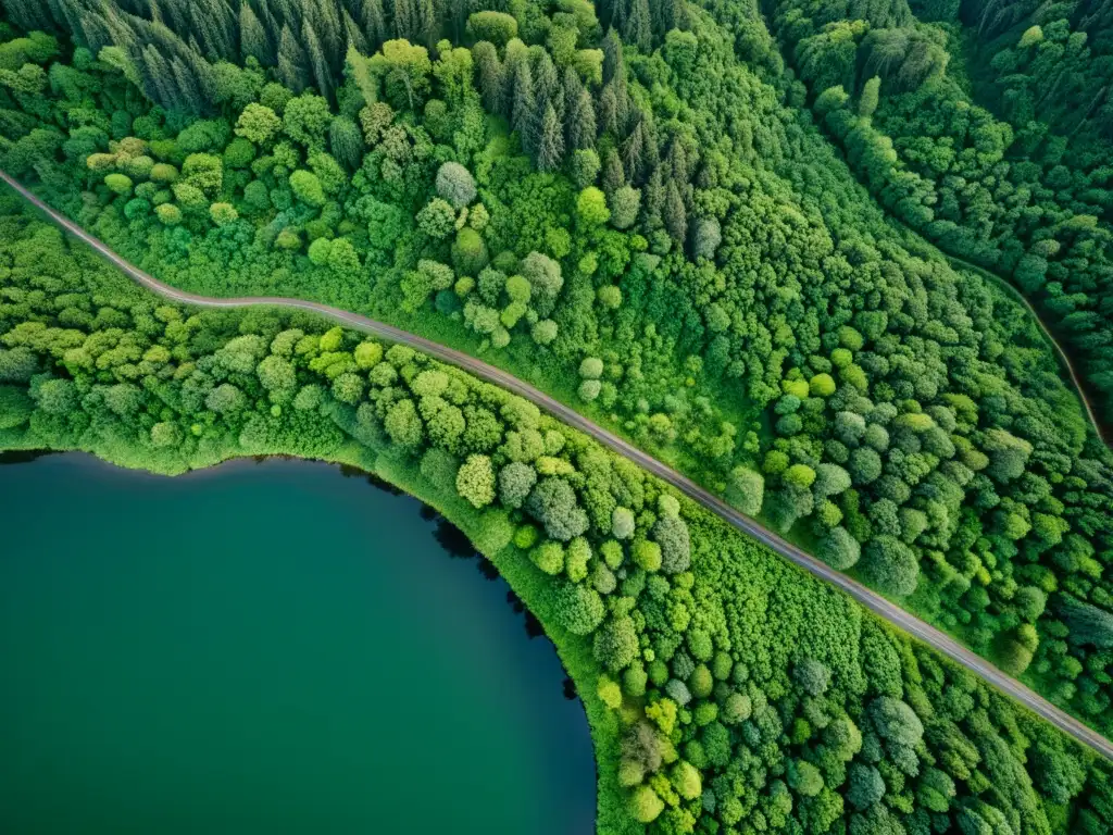 Vista impresionante de paisaje forestal fragmentado, destacando el desafío de la conectividad para la conservación